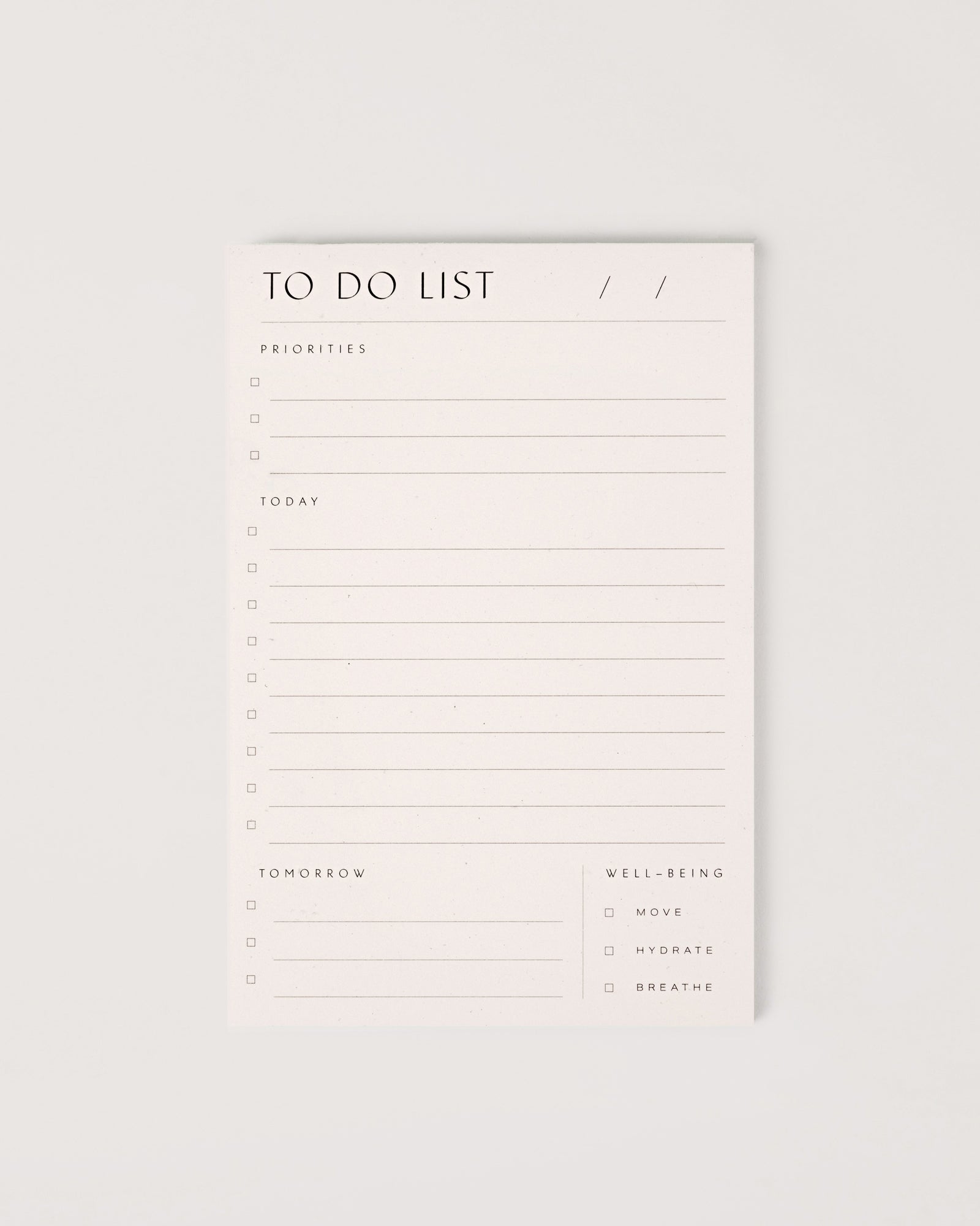 To Do List Pad – Wilde House Paper