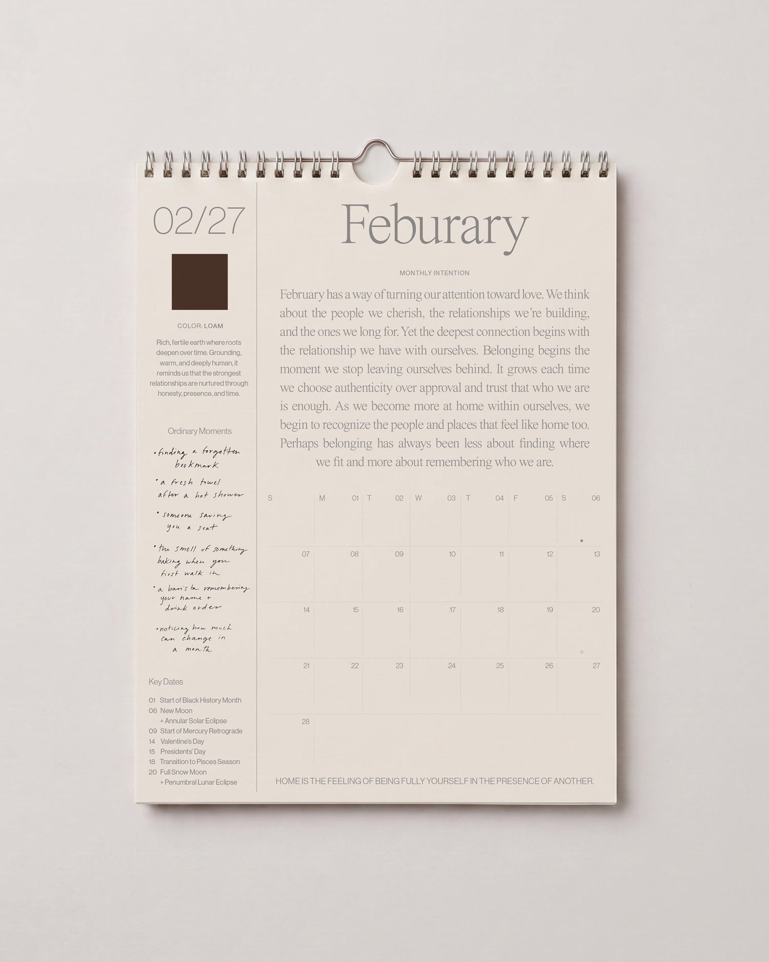 2027 Intentional Calendar