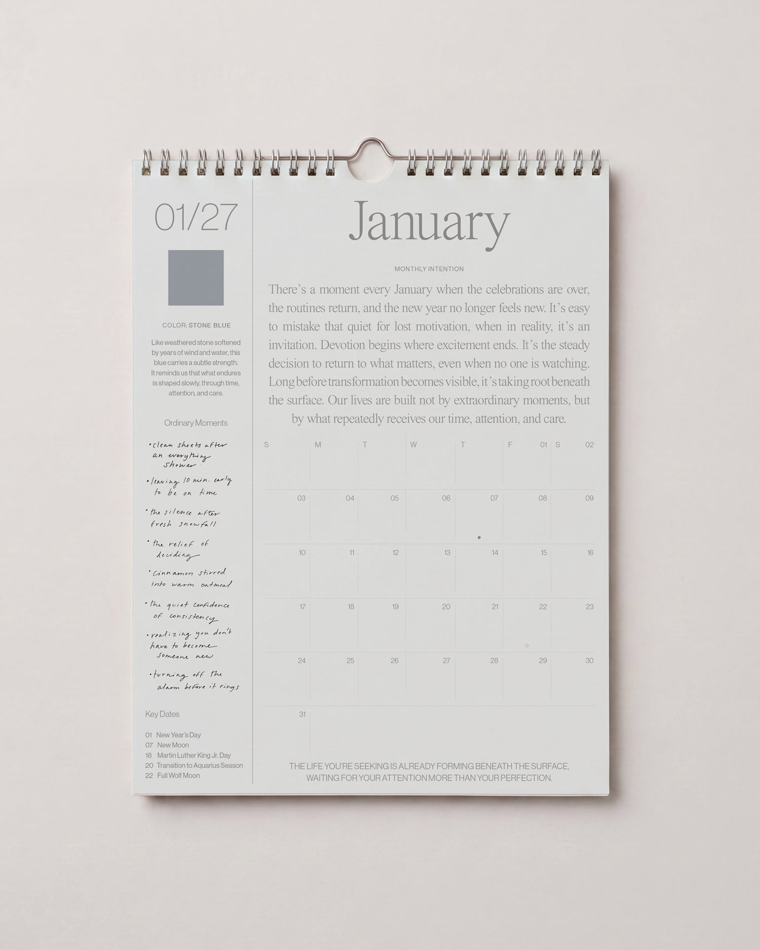 2027 Intentional Calendar