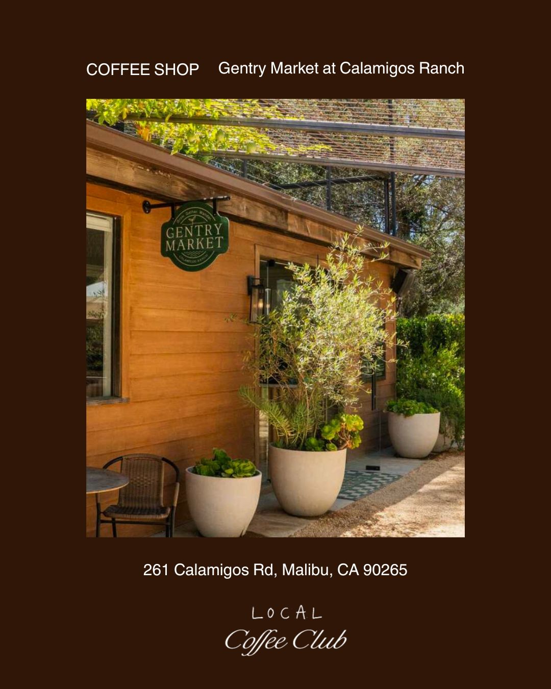 11.15 Malibu Local Coffee Club