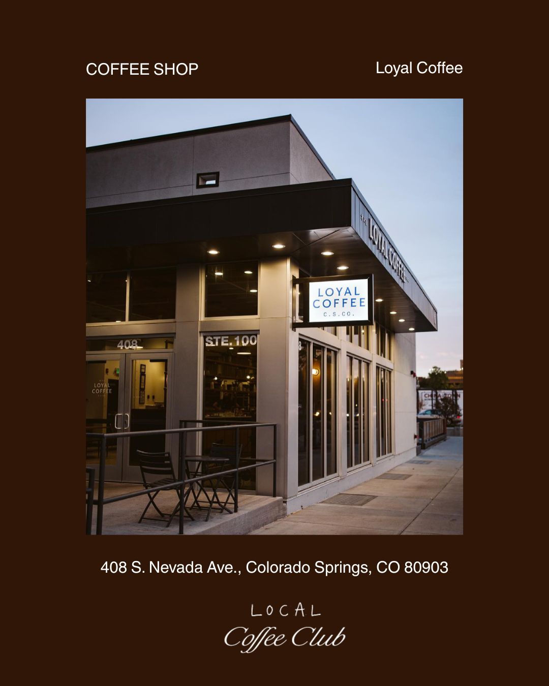12.12 Colorado Springs Local Coffee Club