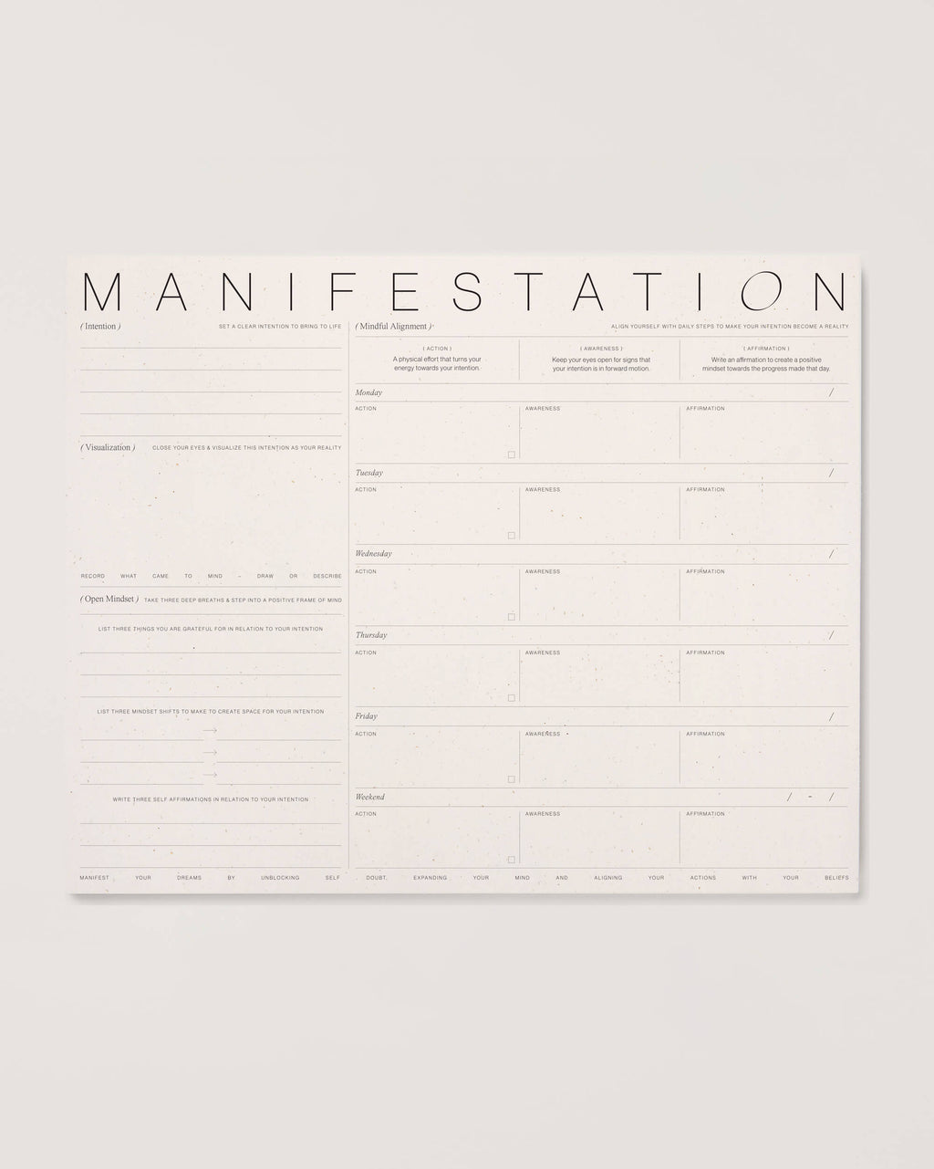 The Daily Manifestation Journal – Create The Reality