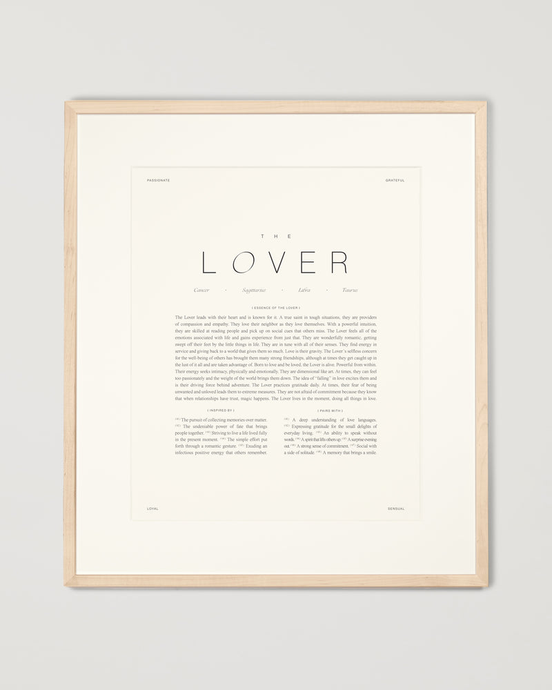 The Lover Art Print